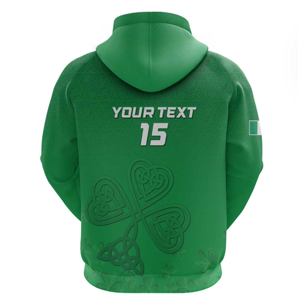Ireland Rugby Custom Hoodie Celtics Shamrock LT15