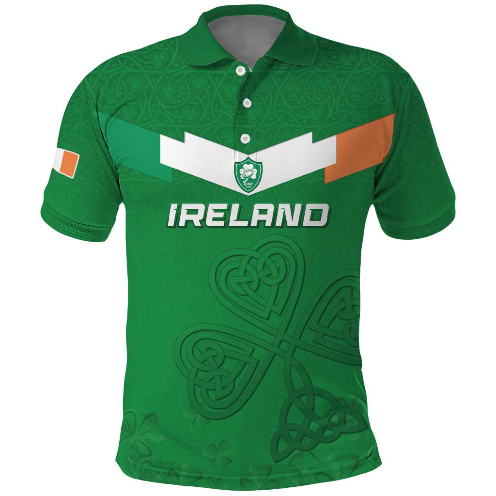 Ireland Rugby Custom Polo Shirt Celtics Shamrock LT15
