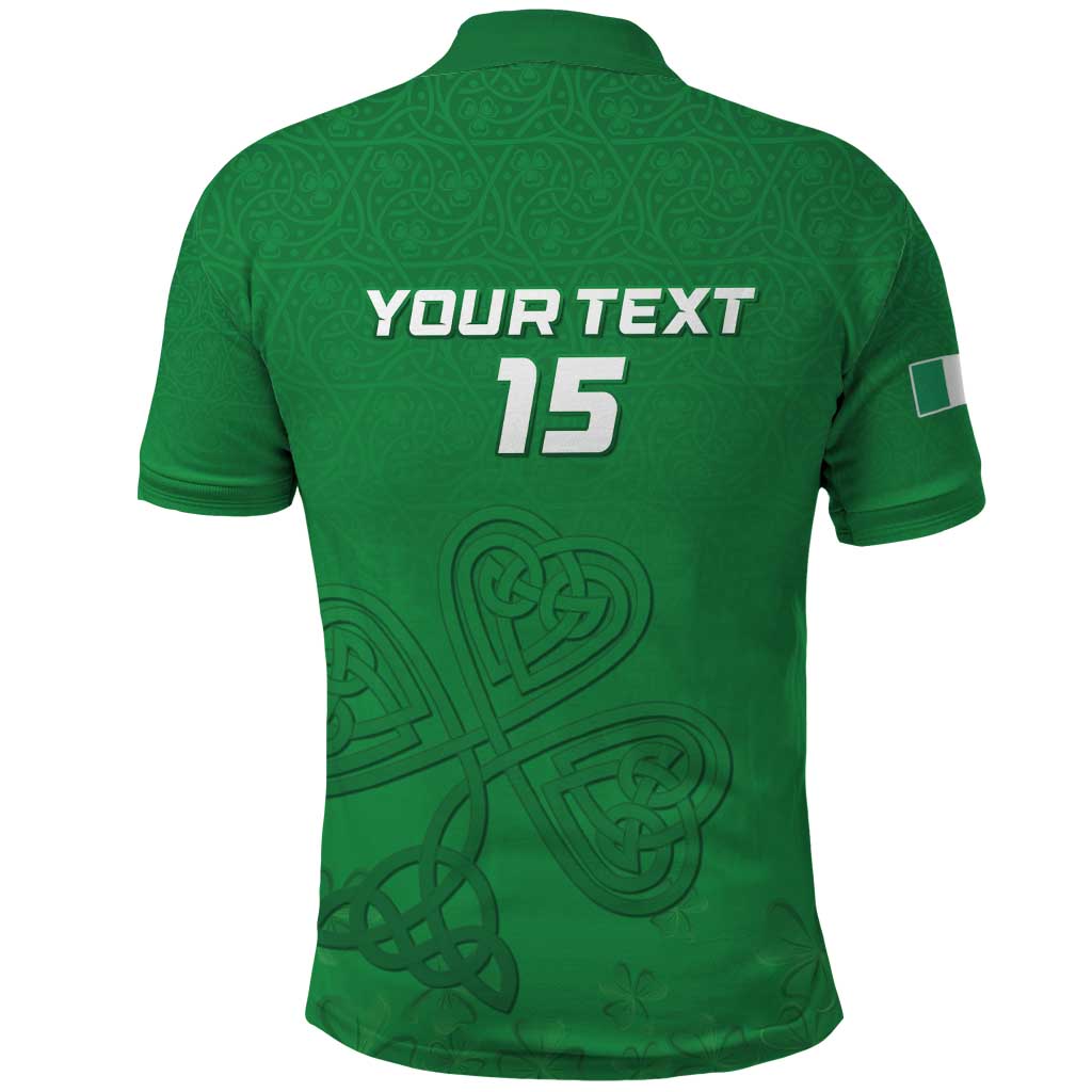 Ireland Rugby Custom Polo Shirt Celtics Shamrock LT15