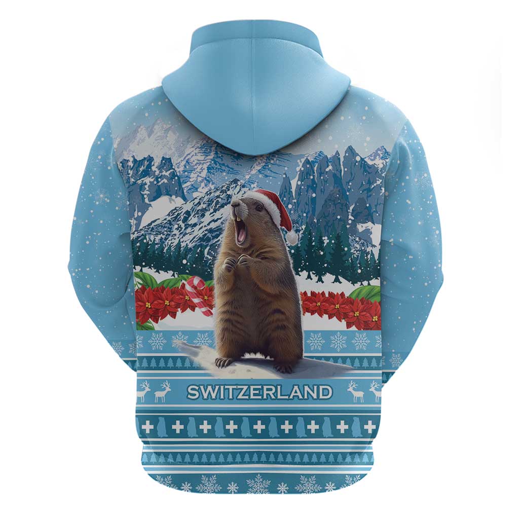 Switzerland Christmas Marmot Hoodie Joyeux Noel LT15