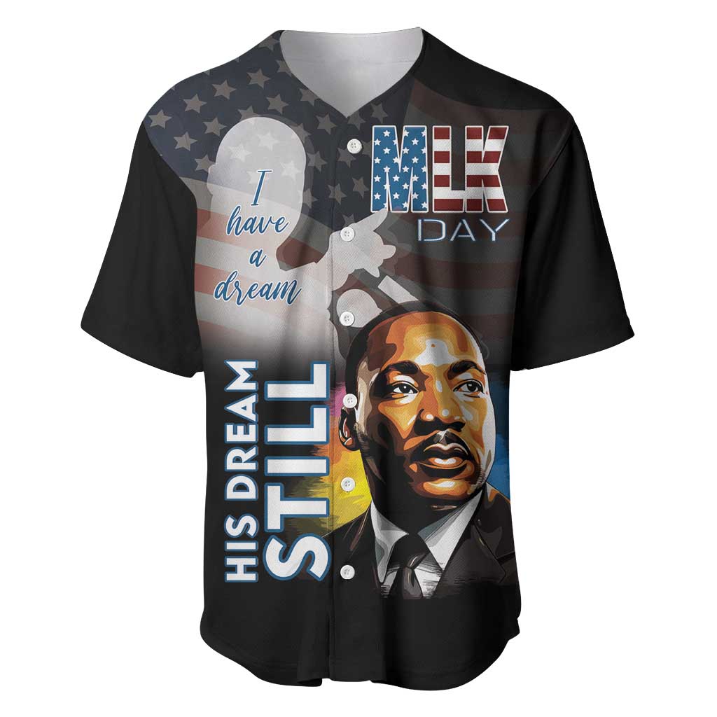 Black Americans Happy MLK Day Baseball Jersey I Have A Dream LT15