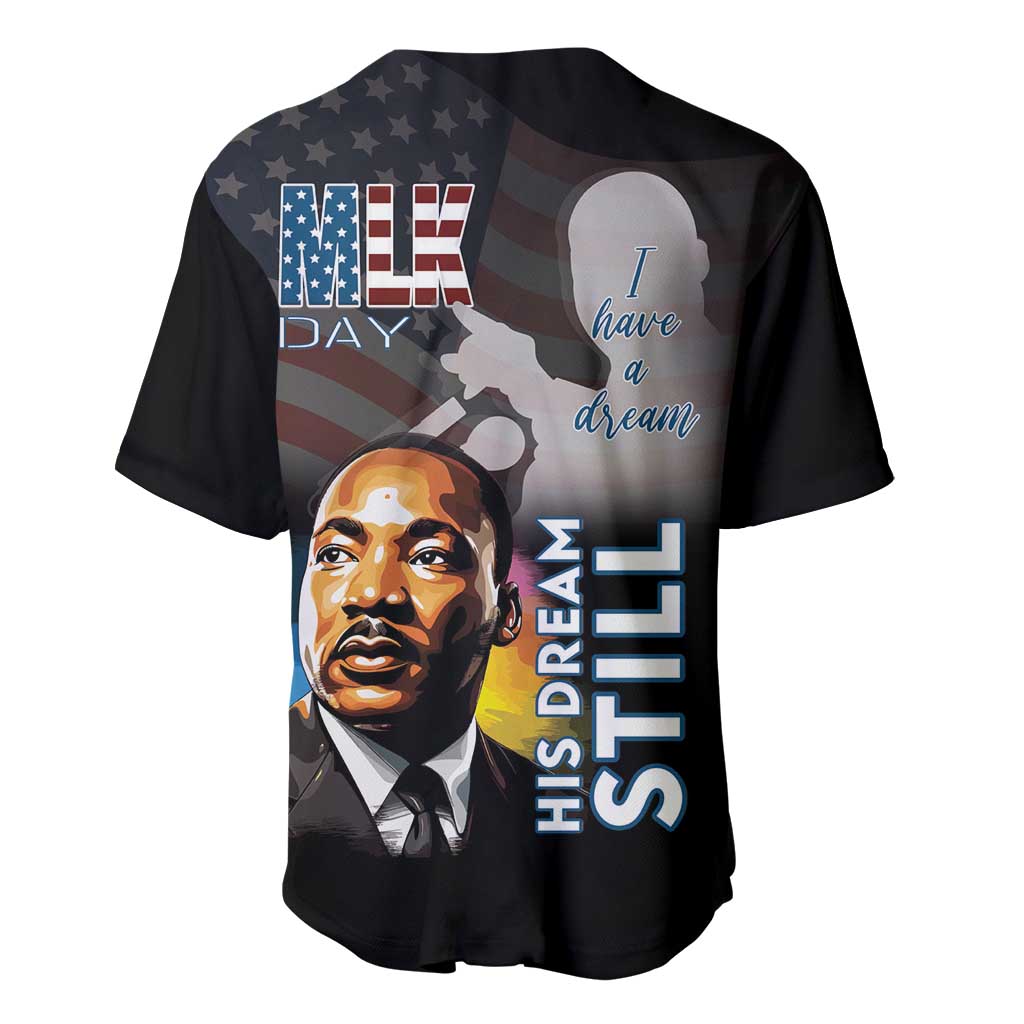 Black Americans Happy MLK Day Baseball Jersey I Have A Dream LT15