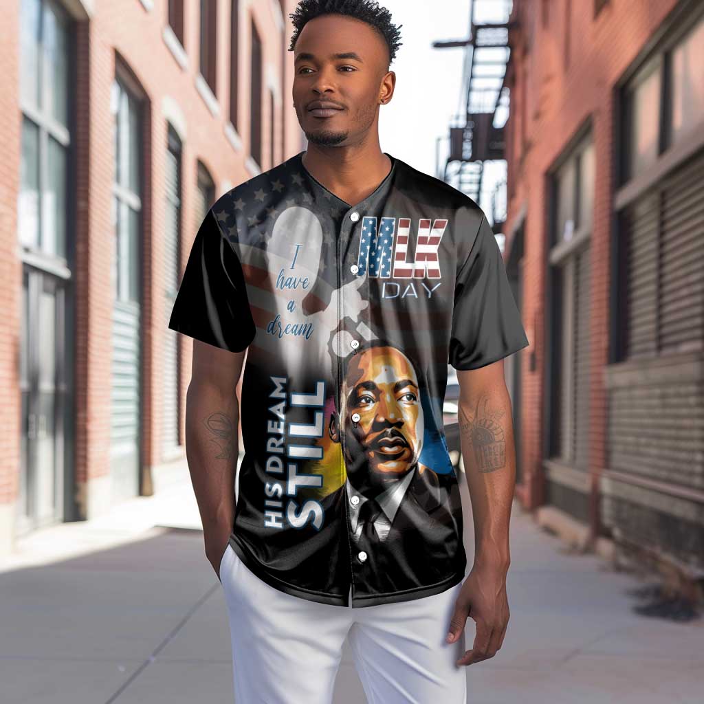 Black Americans Happy MLK Day Baseball Jersey I Have A Dream LT15