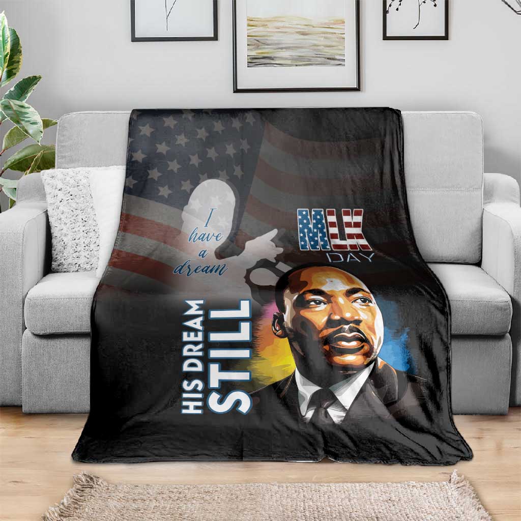 Black Americans Happy MLK Day Blanket I Have A Dream LT15