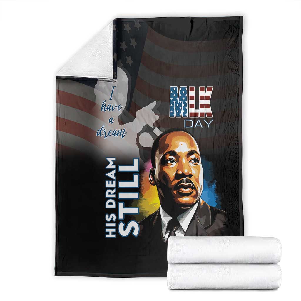 Black Americans Happy MLK Day Blanket I Have A Dream LT15
