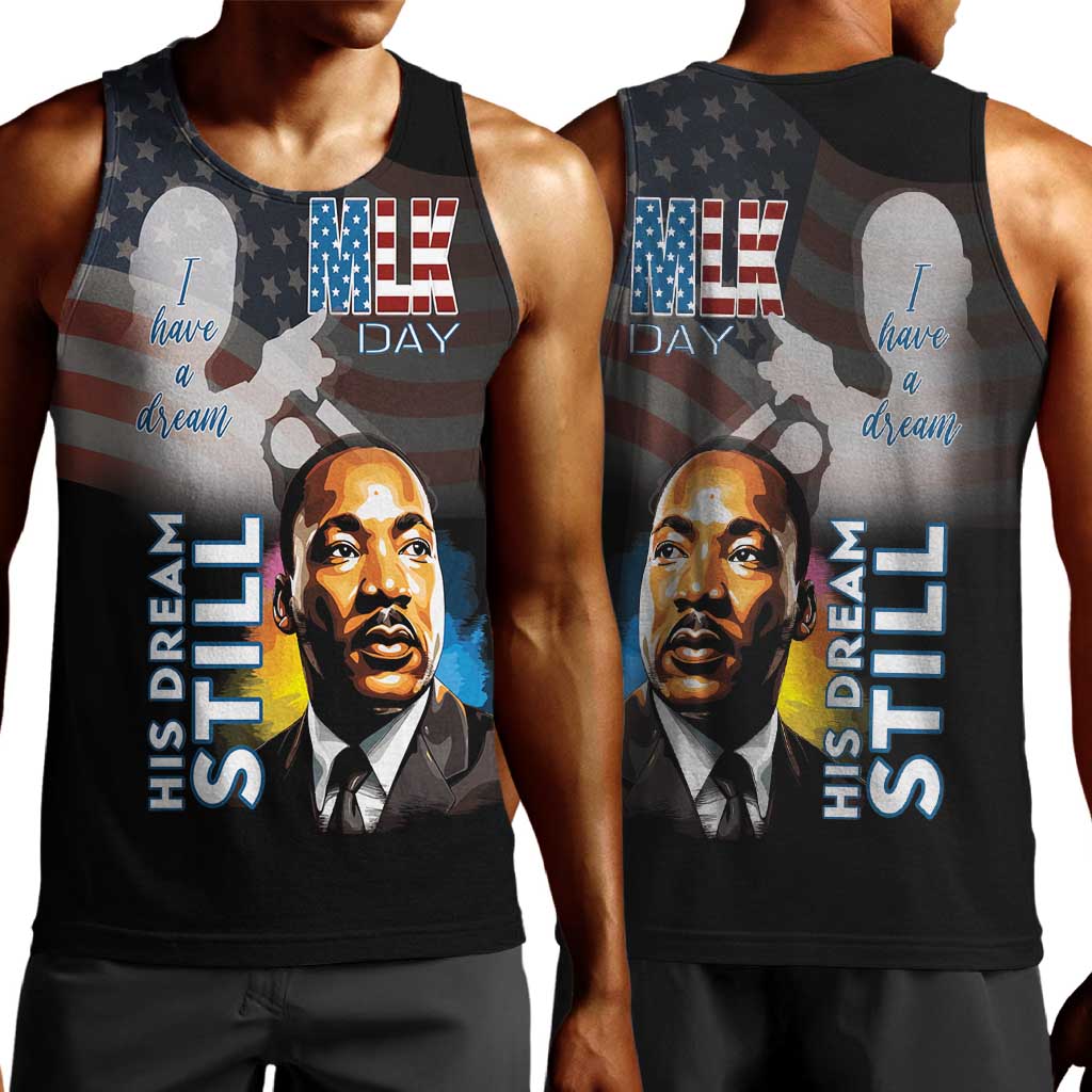 Black Americans Happy MLK Day Men Tank Top I Have A Dream LT15
