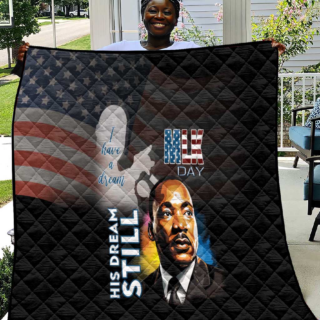 Black Americans Happy MLK Day Quilt I Have A Dream LT15