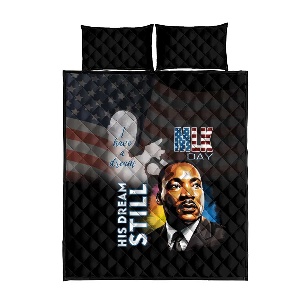 Black Americans Happy MLK Day Quilt Bed Set I Have A Dream LT15