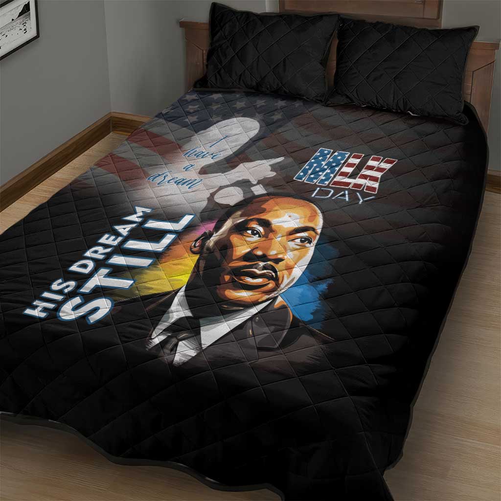 Black Americans Happy MLK Day Quilt Bed Set I Have A Dream LT15