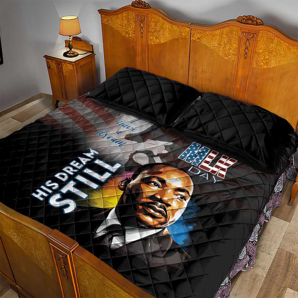 Black Americans Happy MLK Day Quilt Bed Set I Have A Dream LT15