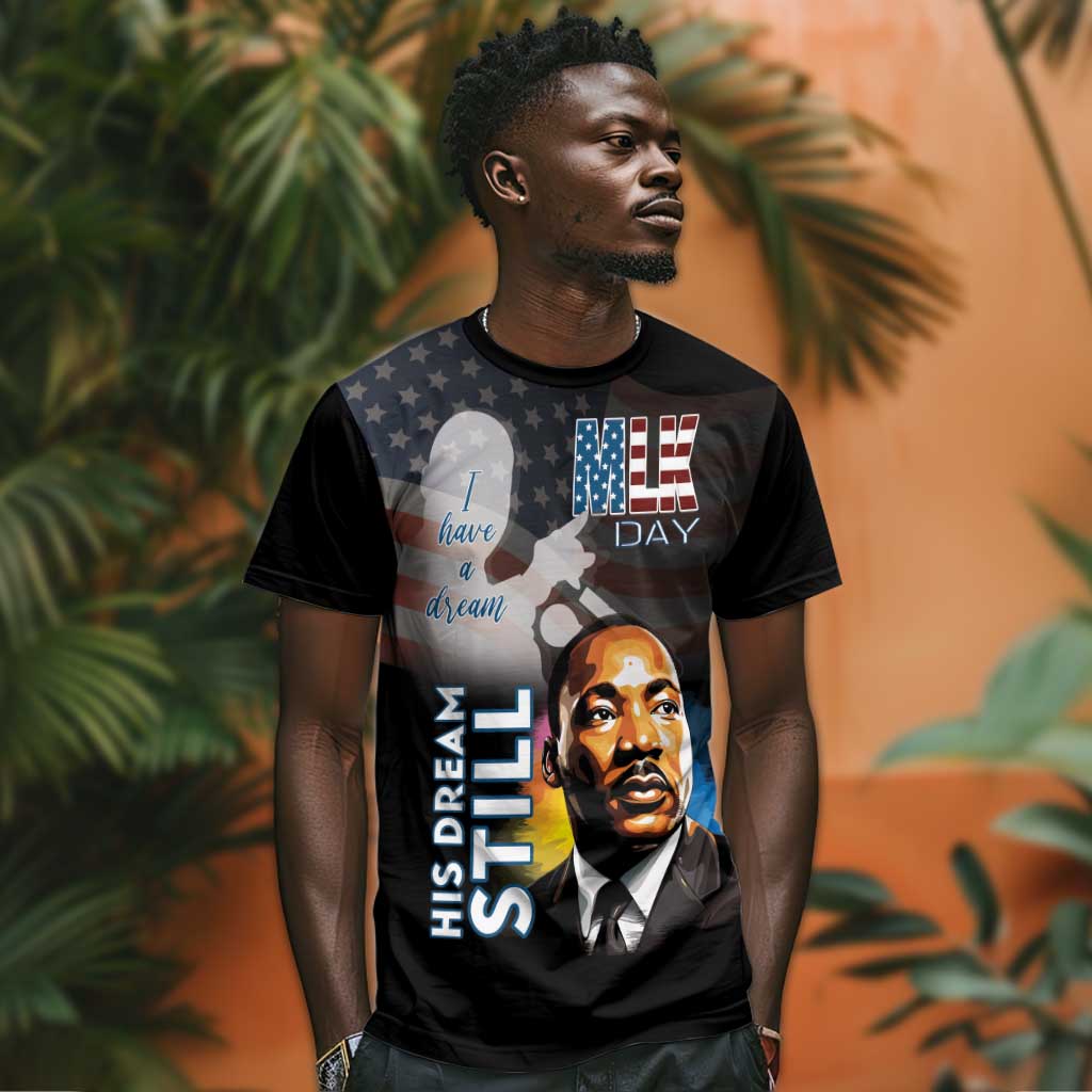 Black Americans Happy MLK Day T shirt I Have A Dream LT15