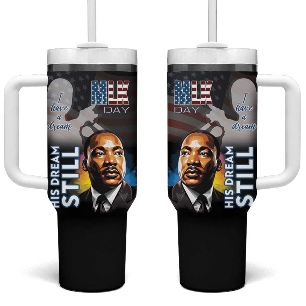 Black Americans Happy MLK Day Tumbler With Handle I Have A Dream LT15
