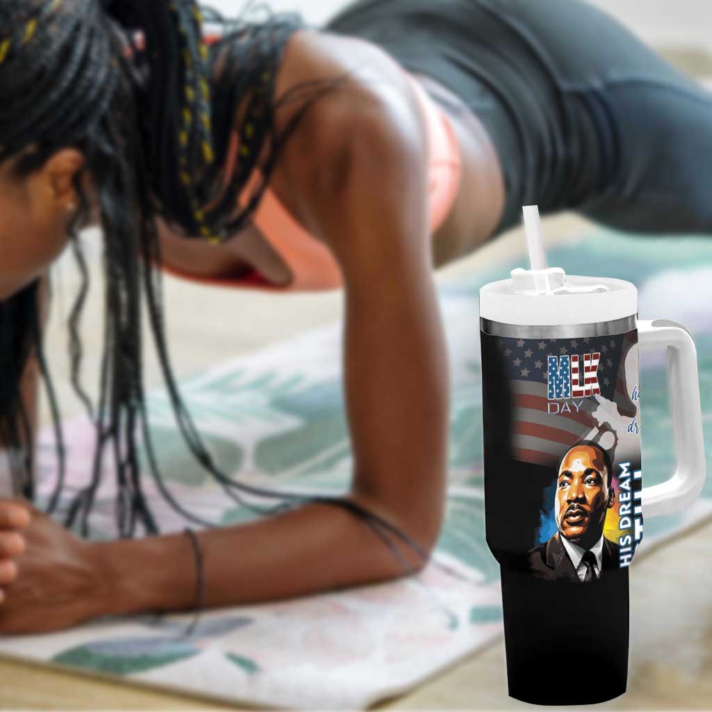 Black Americans Happy MLK Day Tumbler With Handle I Have A Dream LT15