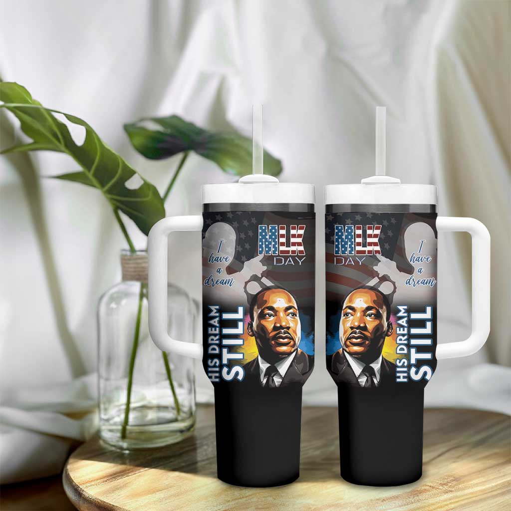 Black Americans Happy MLK Day Tumbler With Handle I Have A Dream LT15