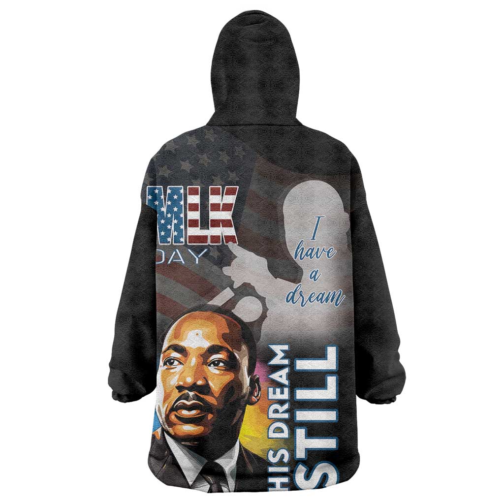 Black Americans Happy MLK Day Wearable Blanket Hoodie I Have A Dream LT15