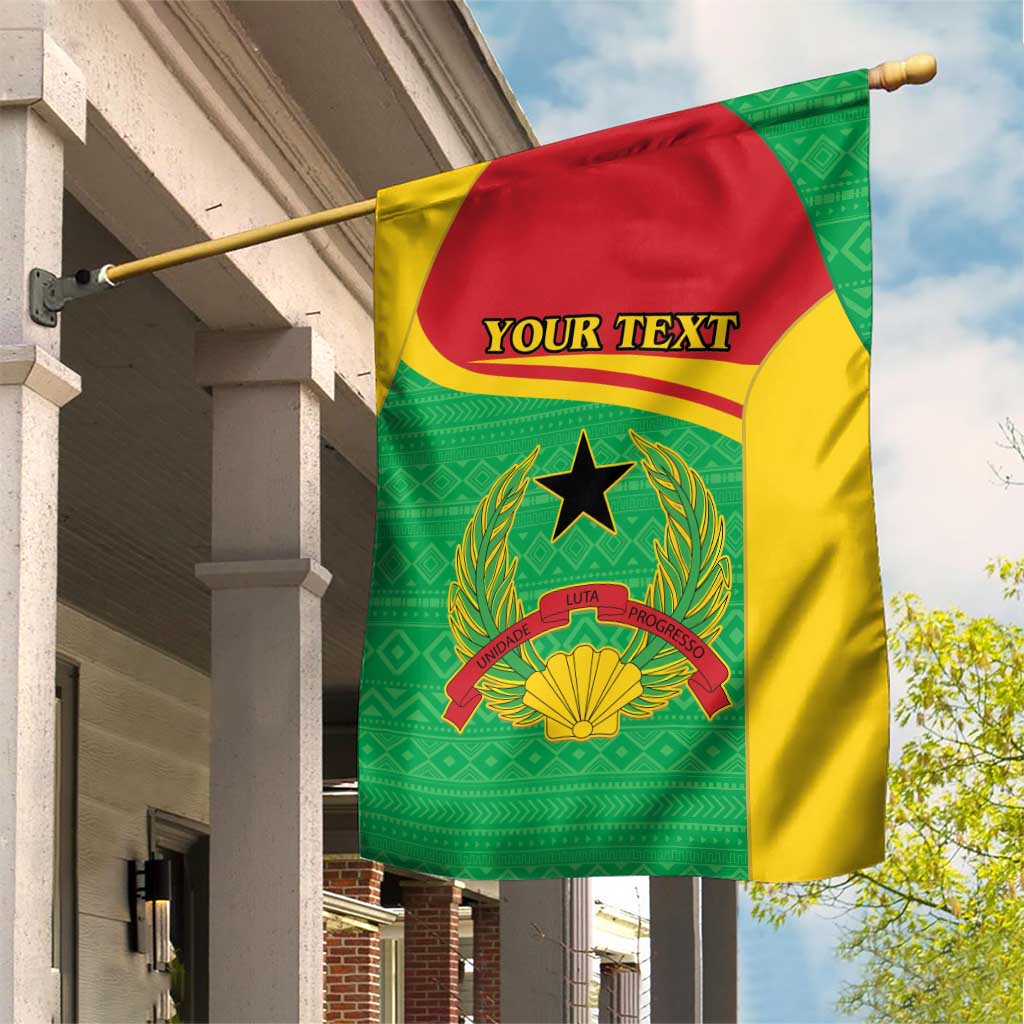 Personalised Afro Guinea Bissau Garden Flag Coat Of Arms Mix African Pattern LT15