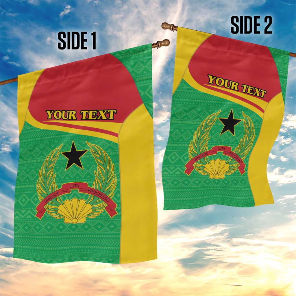 Personalised Afro Guinea Bissau Garden Flag Coat Of Arms Mix African Pattern LT15