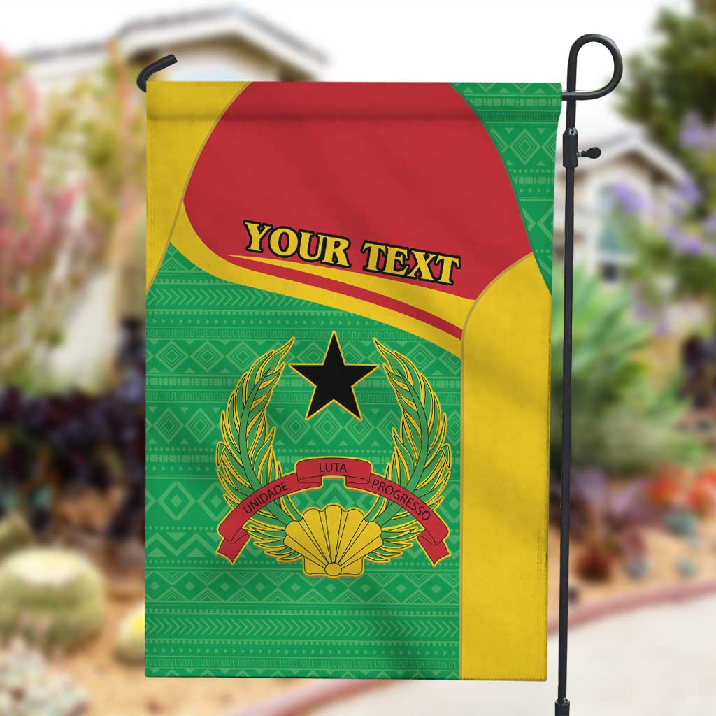 Personalised Afro Guinea Bissau Garden Flag Coat Of Arms Mix African Pattern LT15