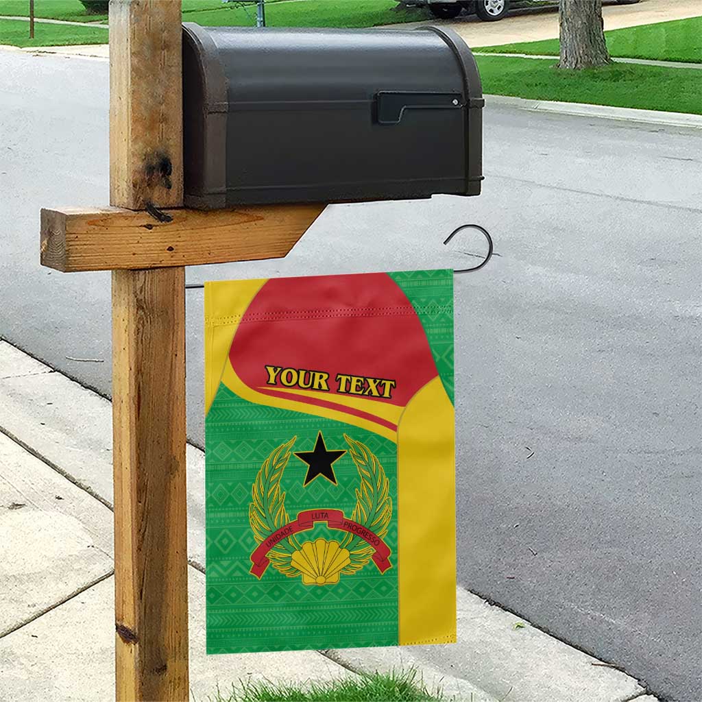 Personalised Afro Guinea Bissau Garden Flag Coat Of Arms Mix African Pattern LT15
