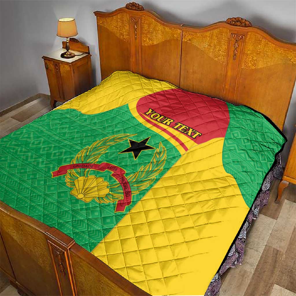 Personalised Afro Guinea Bissau Quilt Coat Of Arms Mix African Pattern LT15