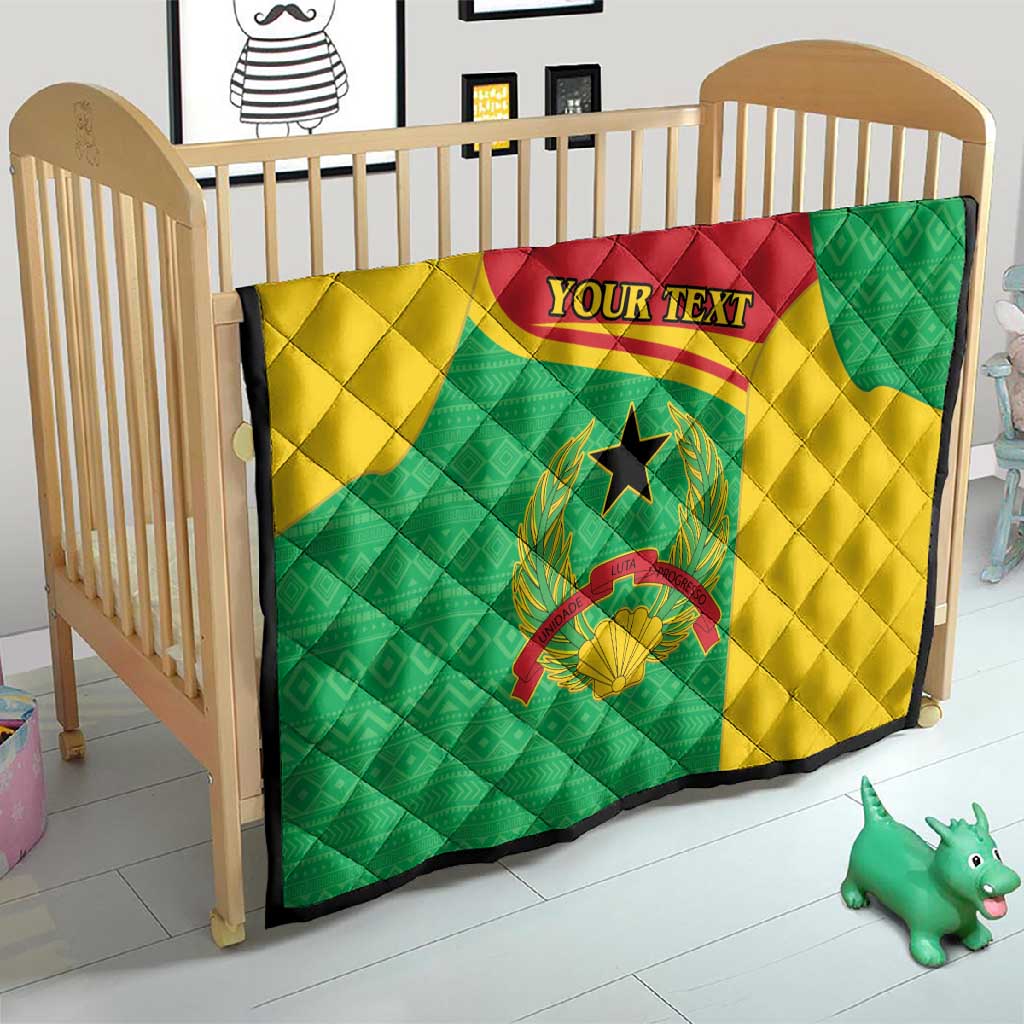 Personalised Afro Guinea Bissau Quilt Coat Of Arms Mix African Pattern LT15