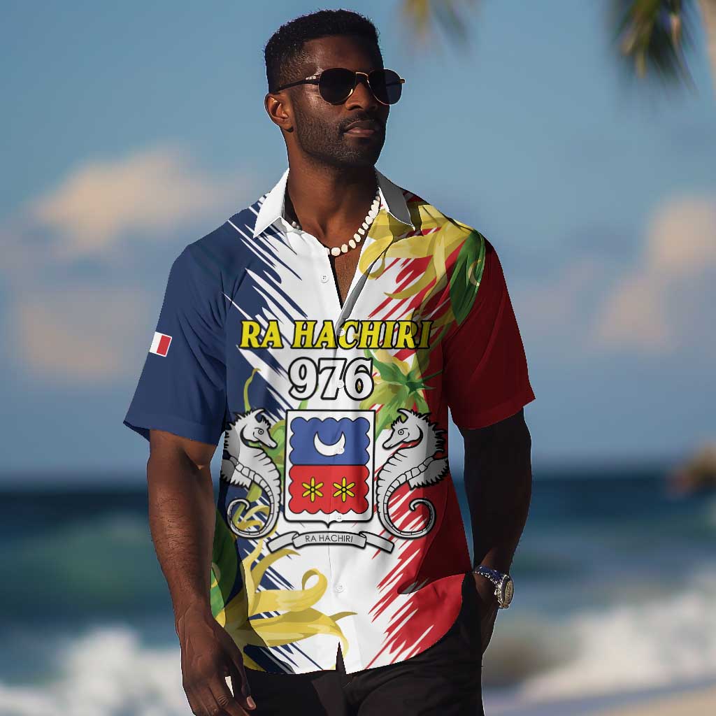 Afro Ra Hachiri 976 Hawaiian Shirt Coat Of Arms France Flag Style LT15