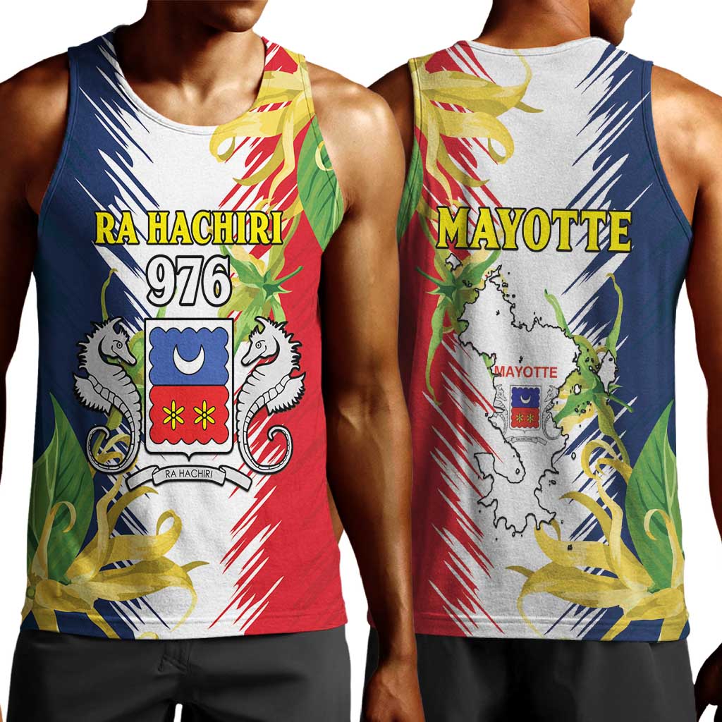 Afro Ra Hachiri 976 Men Tank Top Coat Of Arms France Flag Style LT15