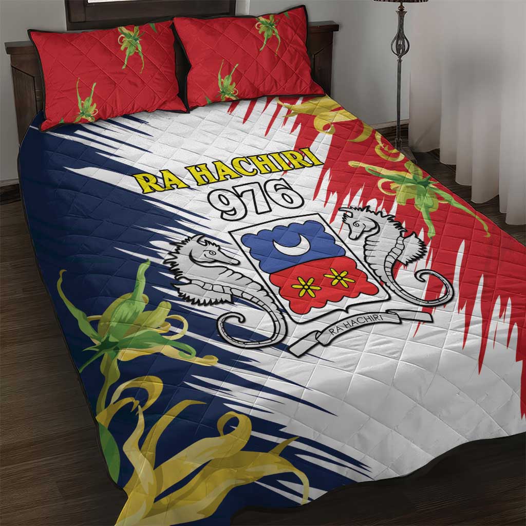 Afro Ra Hachiri 976 Quilt Bed Set Coat Of Arms France Flag Style LT15