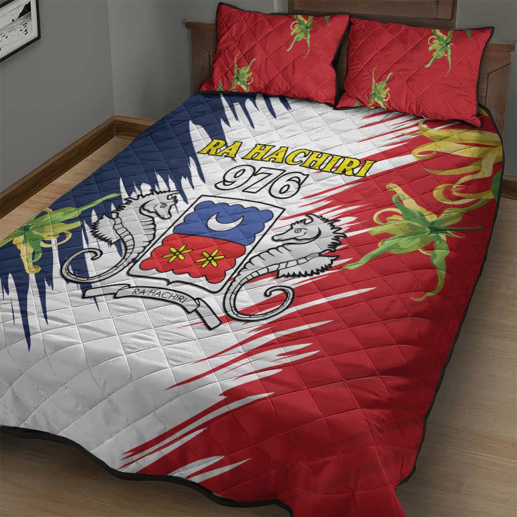 Afro Ra Hachiri 976 Quilt Bed Set Coat Of Arms France Flag Style LT15