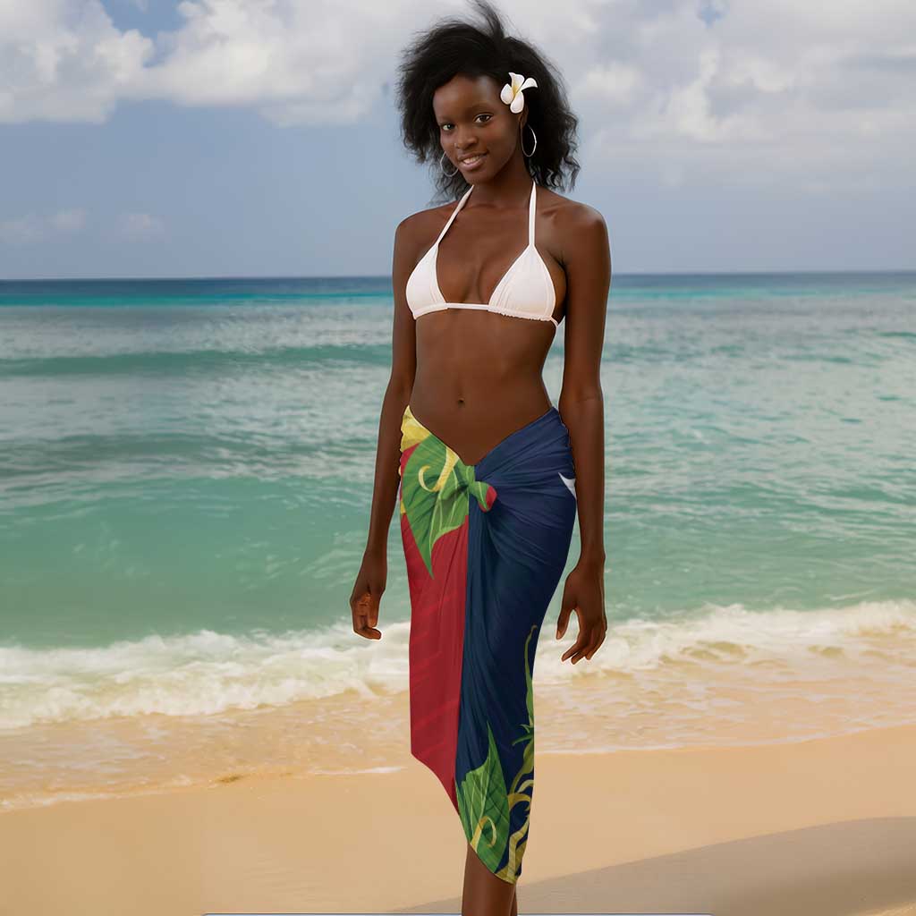 Afro Ra Hachiri 976 Sarong Coat Of Arms France Flag Style LT15