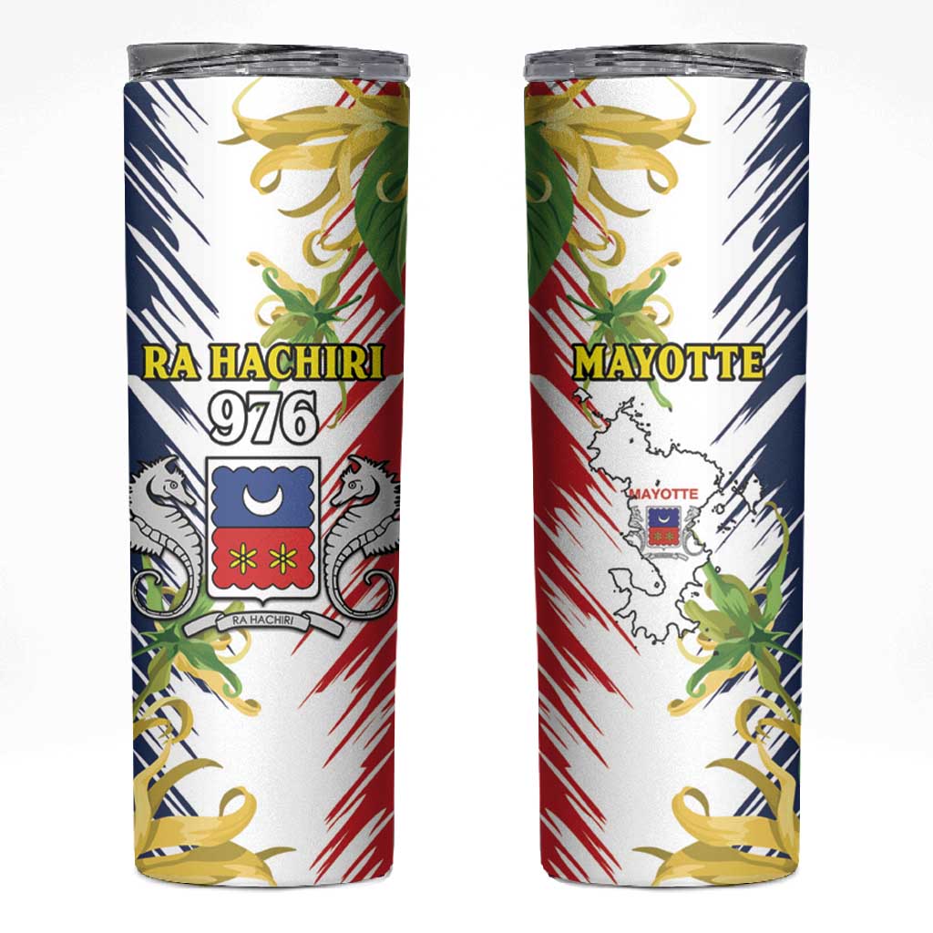 Afro Ra Hachiri 976 Skinny Tumbler Coat Of Arms France Flag Style LT15