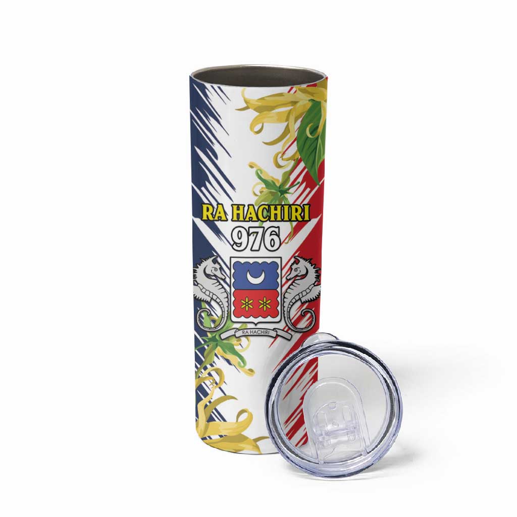 Afro Ra Hachiri 976 Skinny Tumbler Coat Of Arms France Flag Style LT15