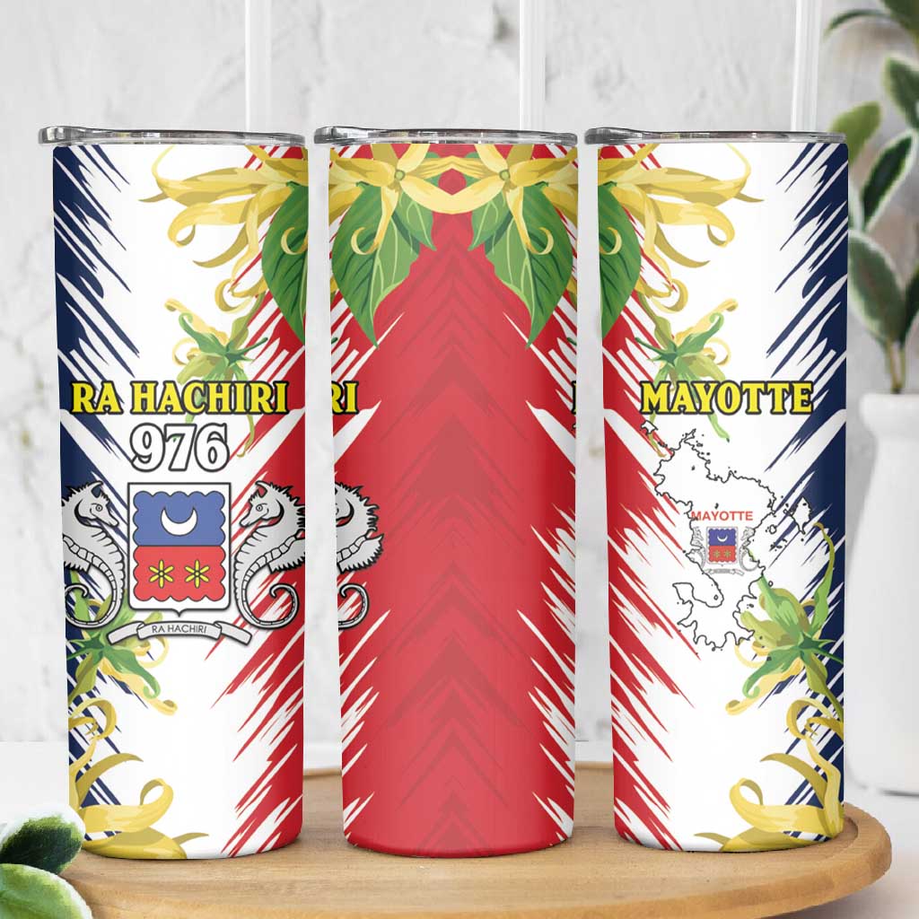 Afro Ra Hachiri 976 Skinny Tumbler Coat Of Arms France Flag Style LT15