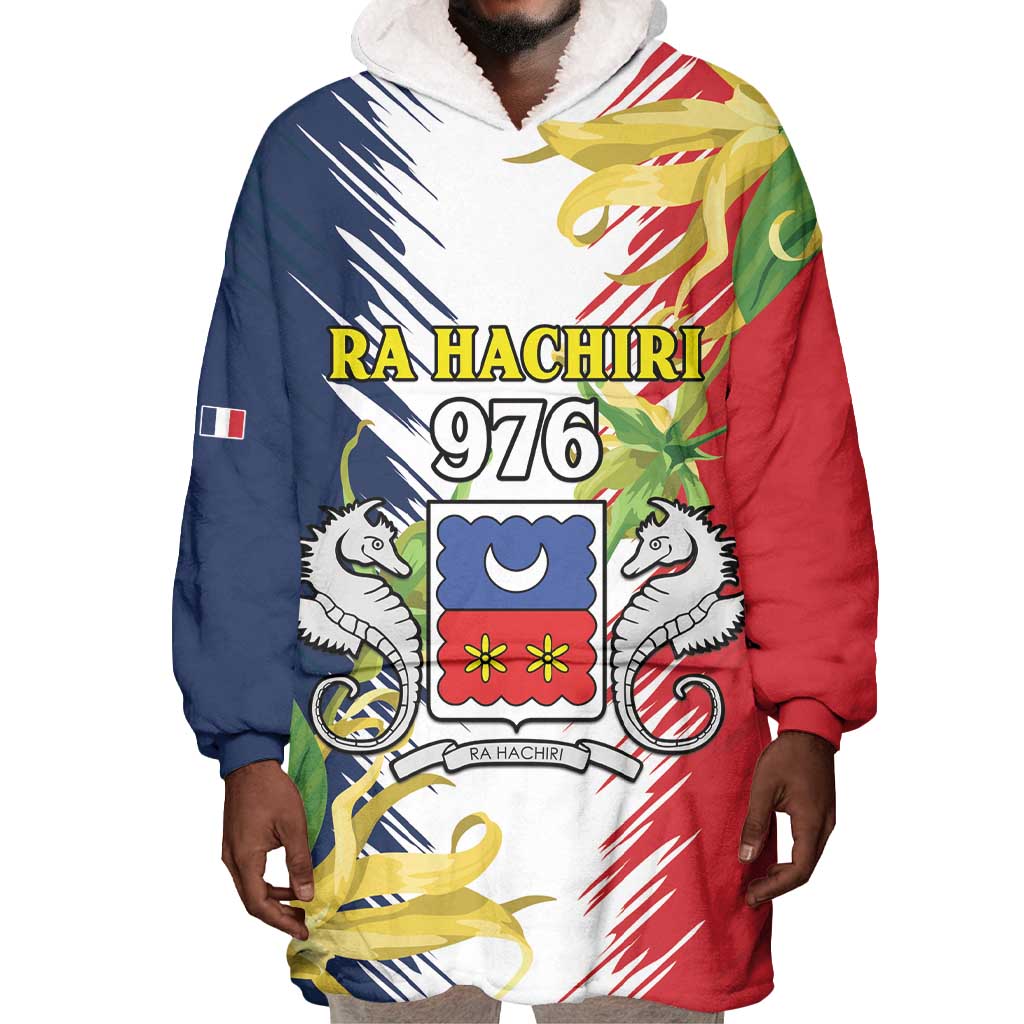 Afro Ra Hachiri 976 Wearable Blanket Hoodie Coat Of Arms France Flag Style LT15