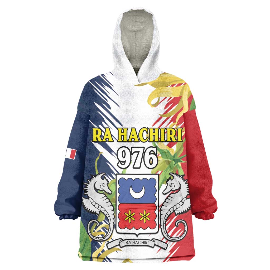 Afro Ra Hachiri 976 Wearable Blanket Hoodie Coat Of Arms France Flag Style LT15