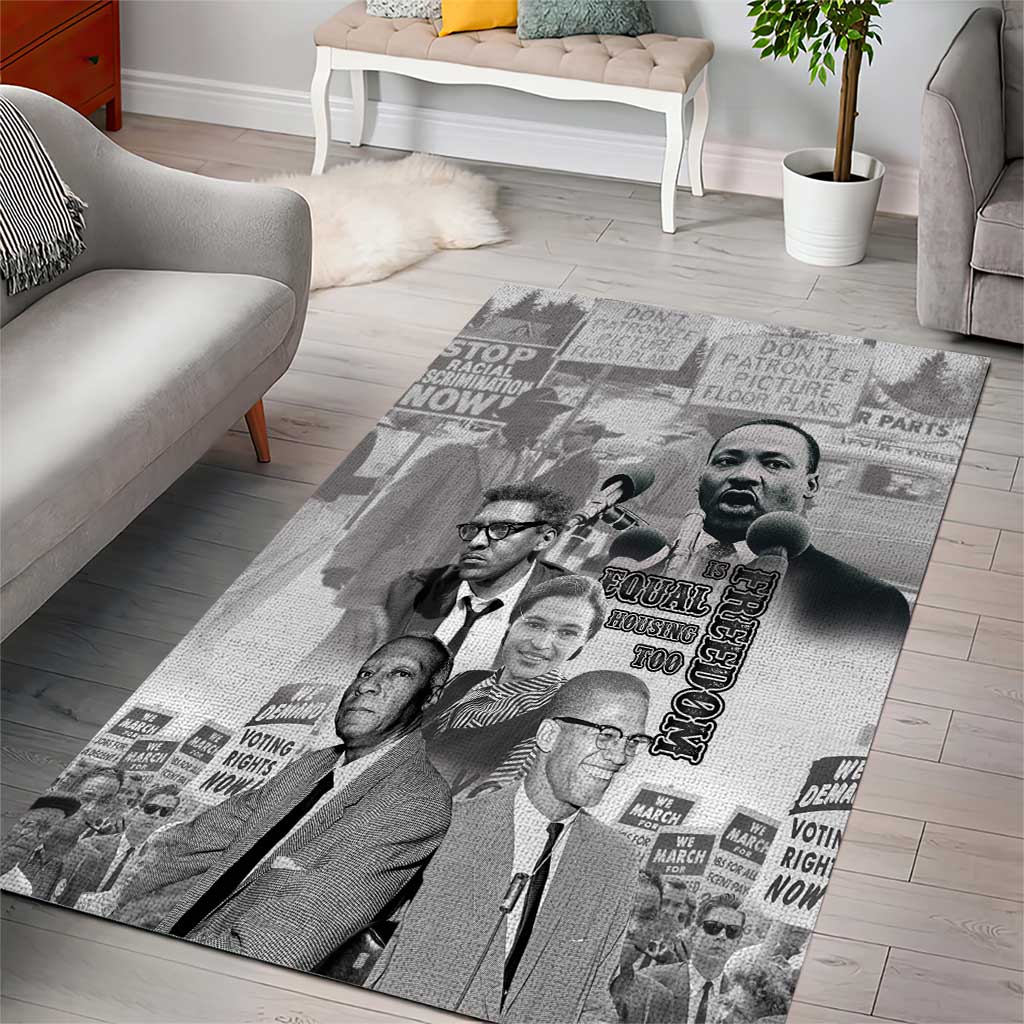 African-American History Month Area Rug Civil Rights Leaders LT15