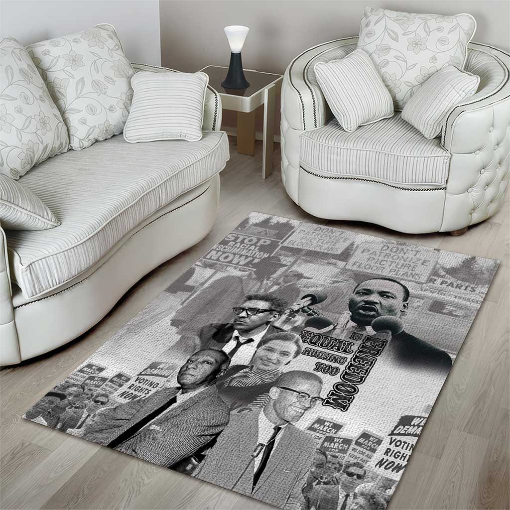African-American History Month Area Rug Civil Rights Leaders LT15