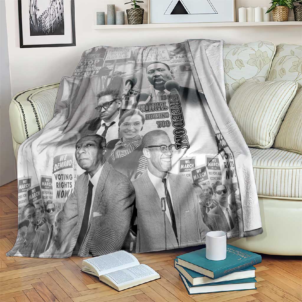 African-American History Month Blanket Civil Rights Leaders LT15