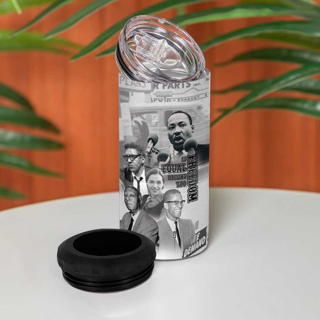 African-American History Month 4 in 1 Can Cooler Tumbler Civil Rights Leaders LT15