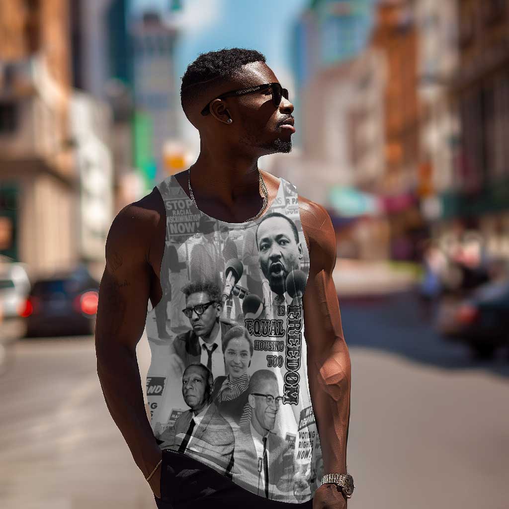 African-American History Month Men Tank Top Civil Rights Leaders LT15