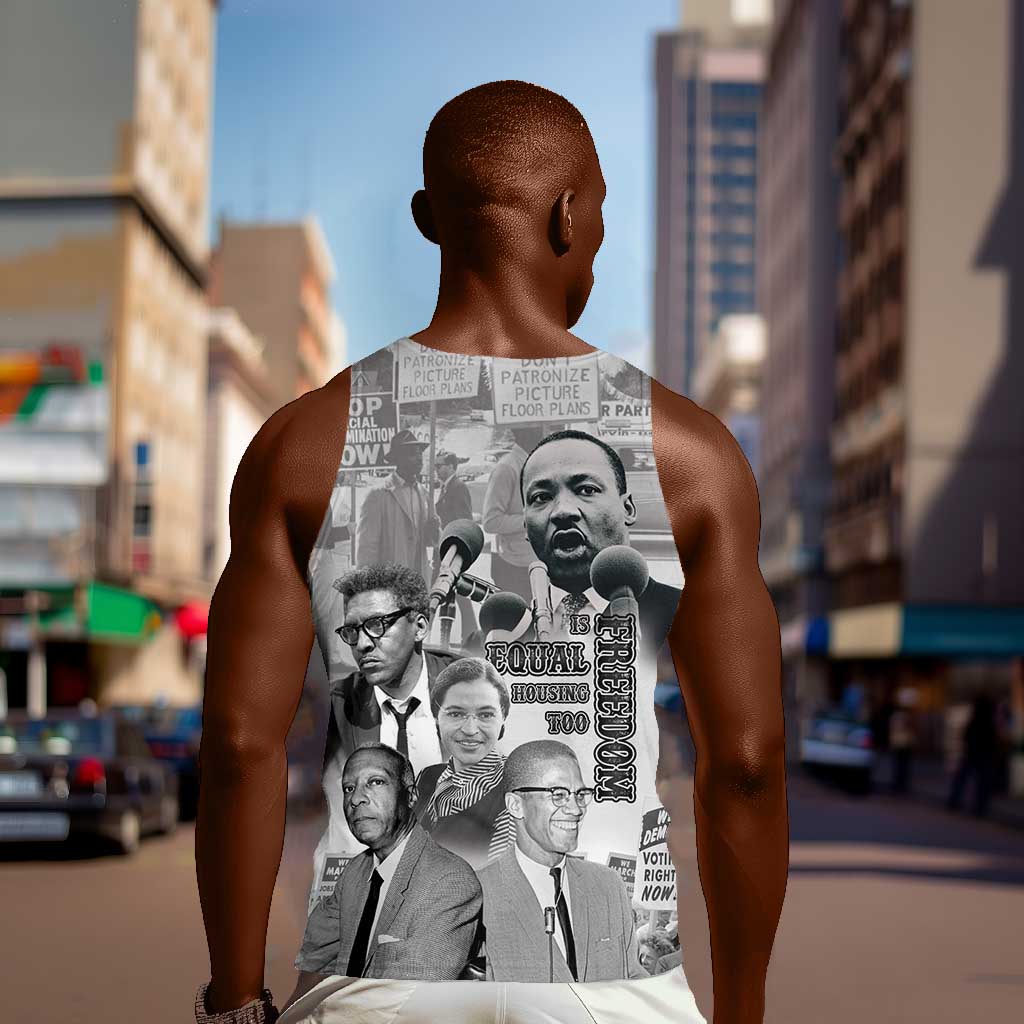 African-American History Month Men Tank Top Civil Rights Leaders LT15