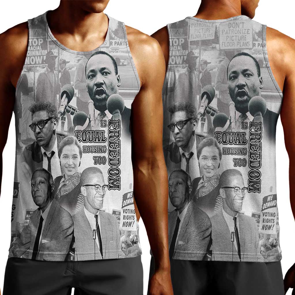 African-American History Month Men Tank Top Civil Rights Leaders LT15