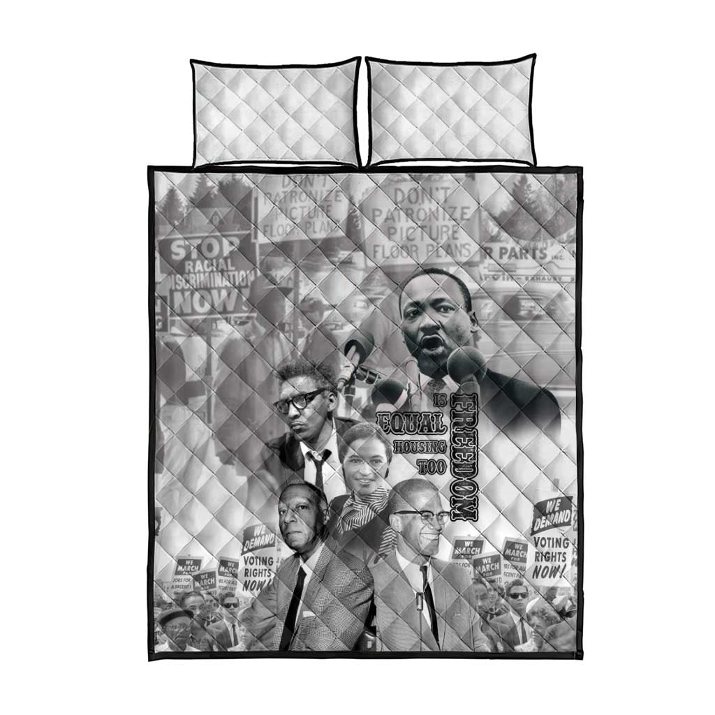 African-American History Month Quilt Bed Set Civil Rights Leaders LT15