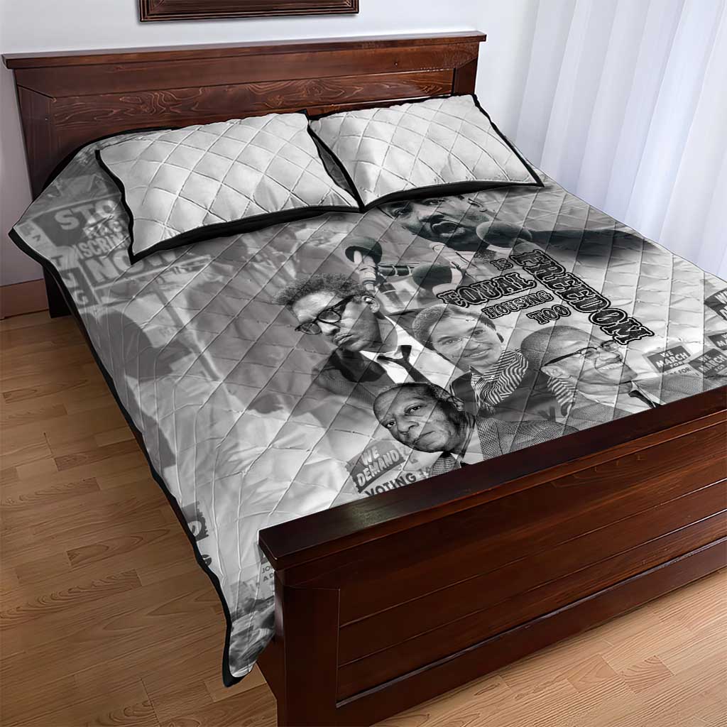 African-American History Month Quilt Bed Set Civil Rights Leaders LT15
