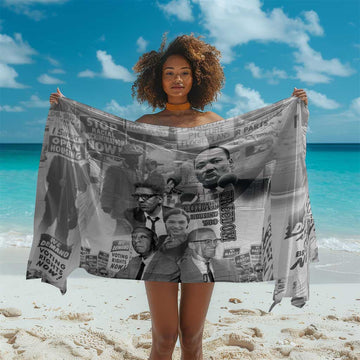African-American History Month Sarong Civil Rights Leaders LT15