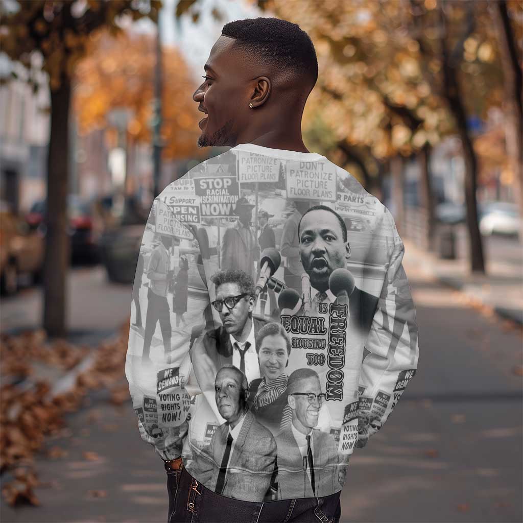 African-American History Month Sweatshirt Civil Rights Leaders LT15