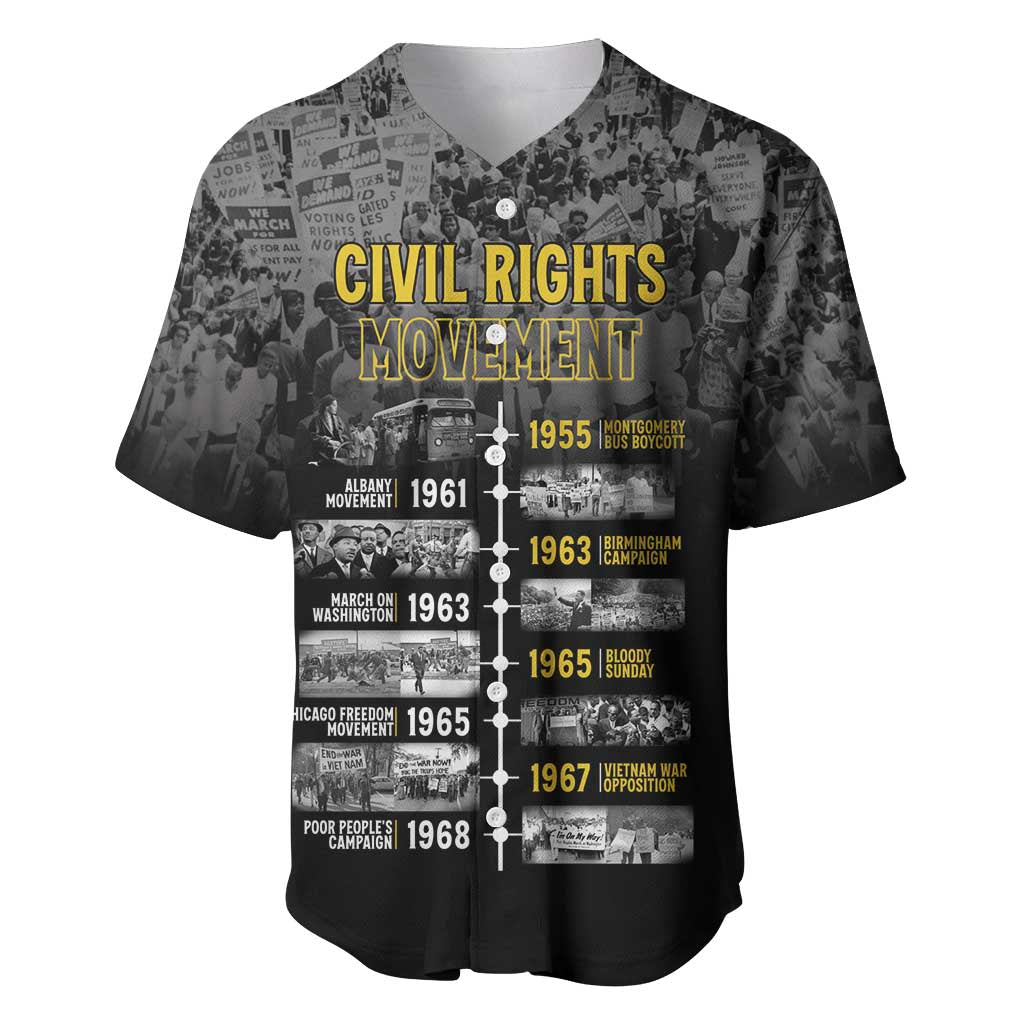 African-American History Month Baseball Jersey Civil Rights Movement LT15