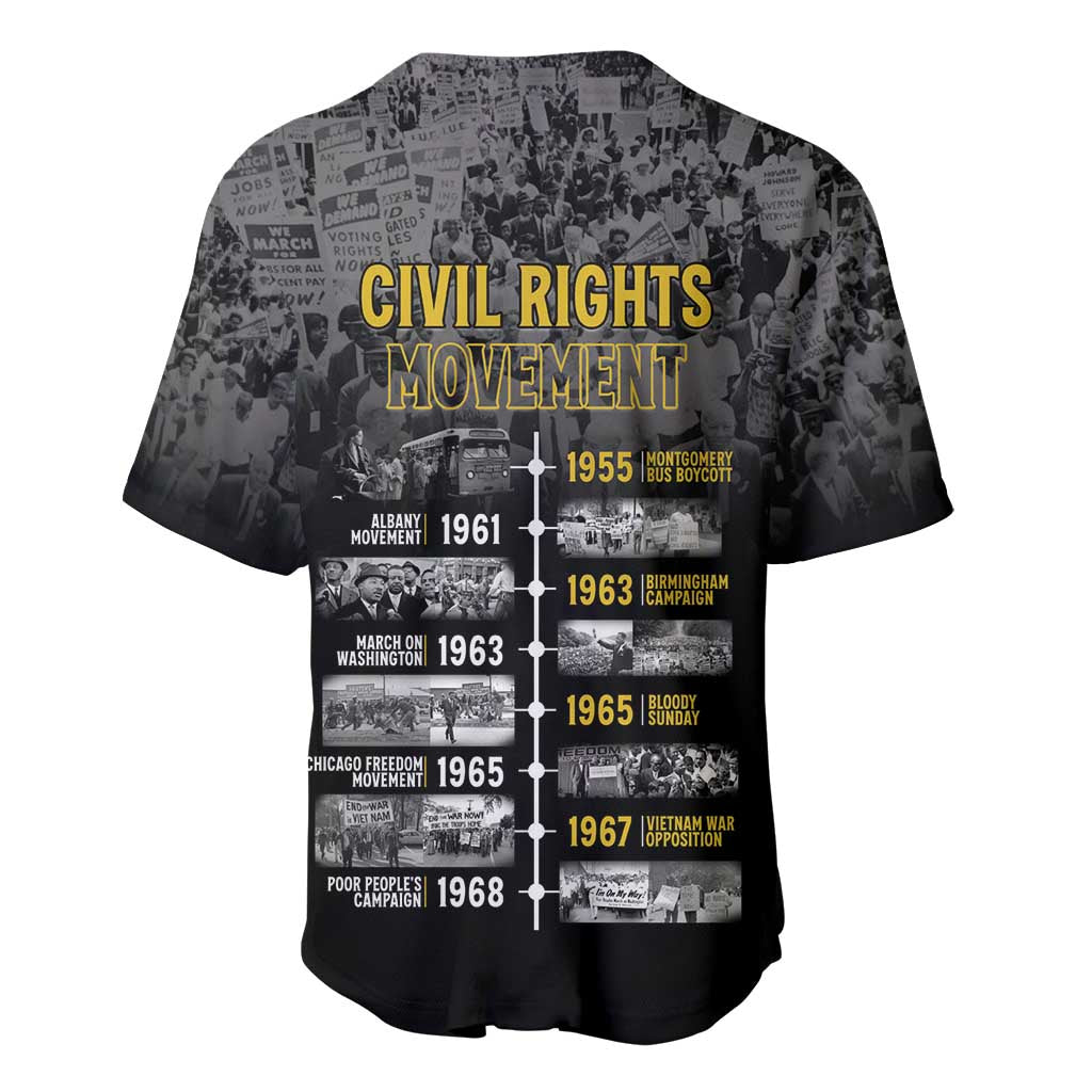 African-American History Month Baseball Jersey Civil Rights Movement LT15