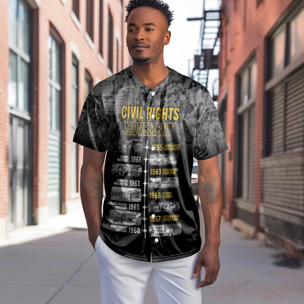 African-American History Month Baseball Jersey Civil Rights Movement LT15