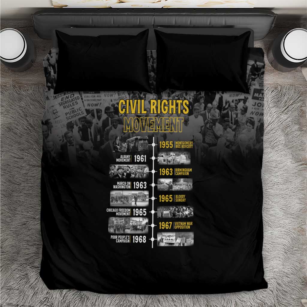 African-American History Month Bedding Set Civil Rights Movement LT15
